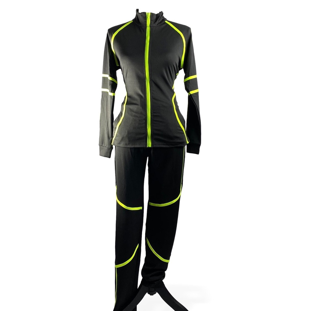 Black and Green Tracksuit
